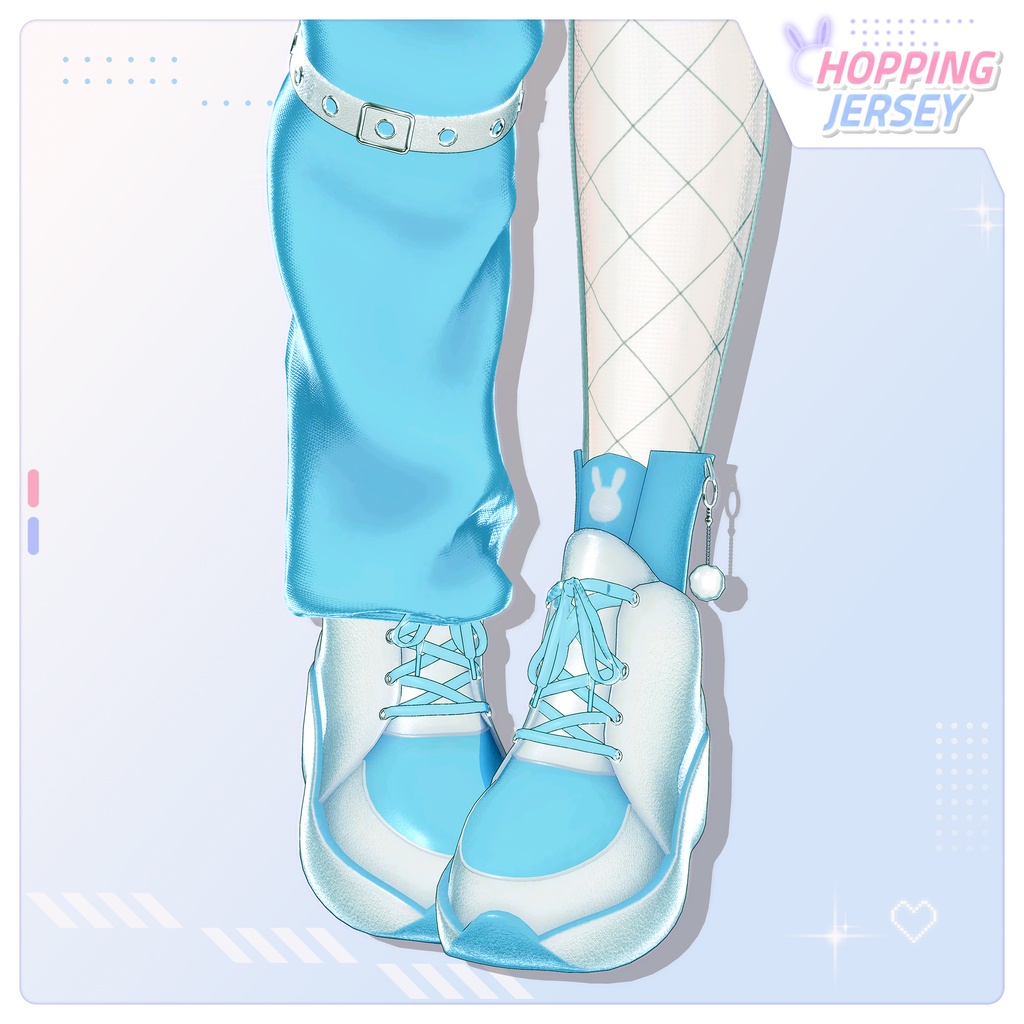 【SALE】【15アバター対応】 Hopping Jersey_Re 【VRChat想定】