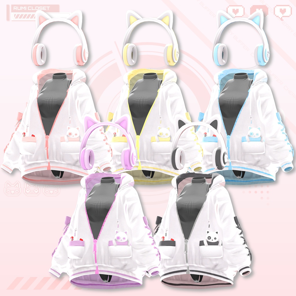【セール中】【15アバター対応】 Cherry Buffer 【VRChat想定】