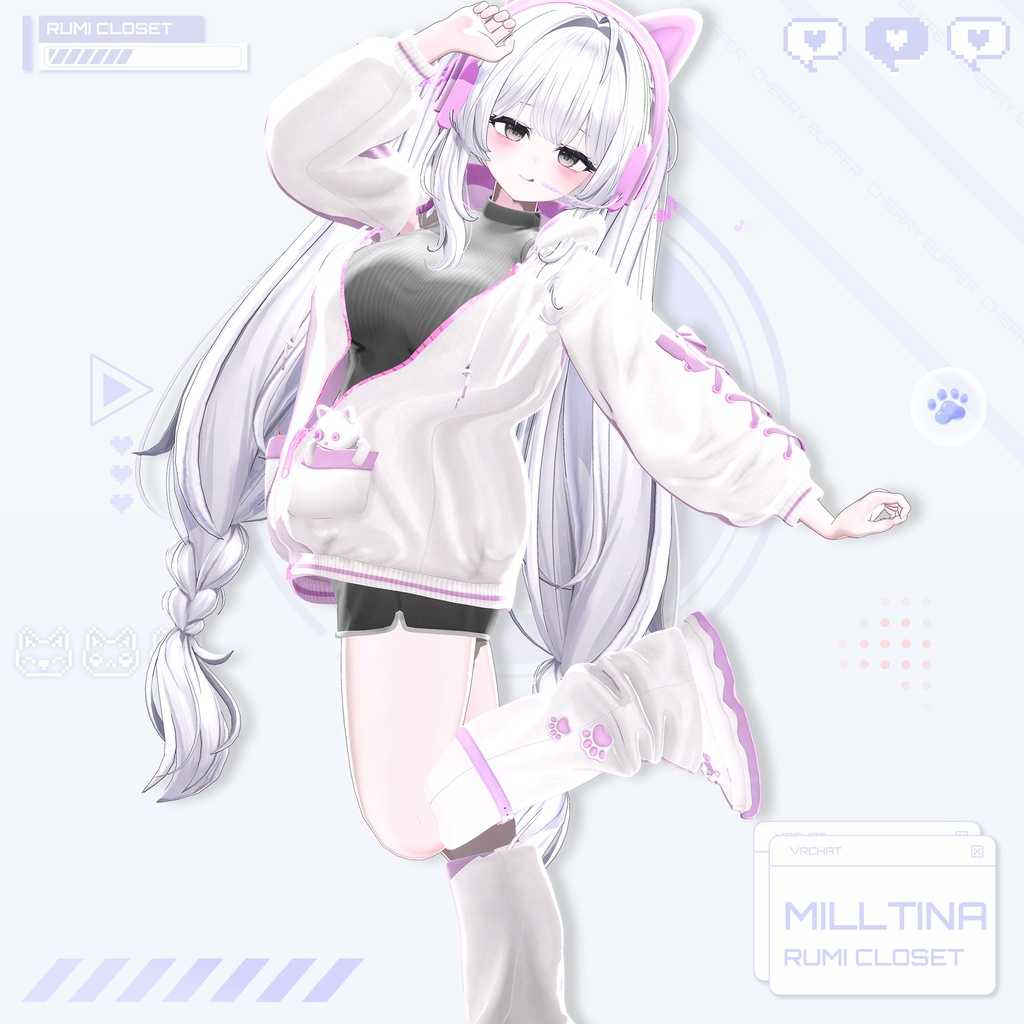 【セール中】【15アバター対応】 Cherry Buffer 【VRChat想定】