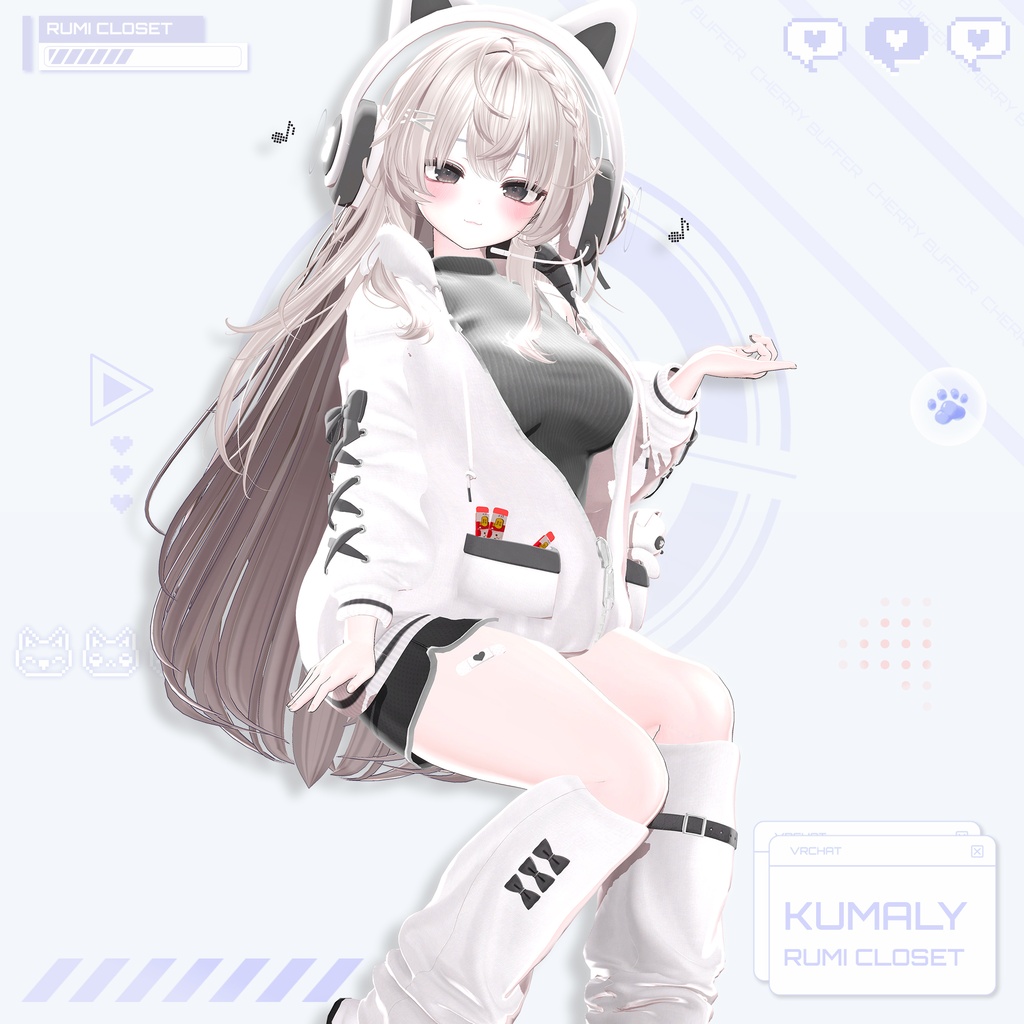 【セール中】【15アバター対応】 Cherry Buffer 【VRChat想定】