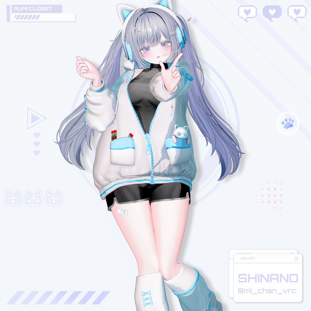 【セール中】【15アバター対応】 Cherry Buffer 【VRChat想定】