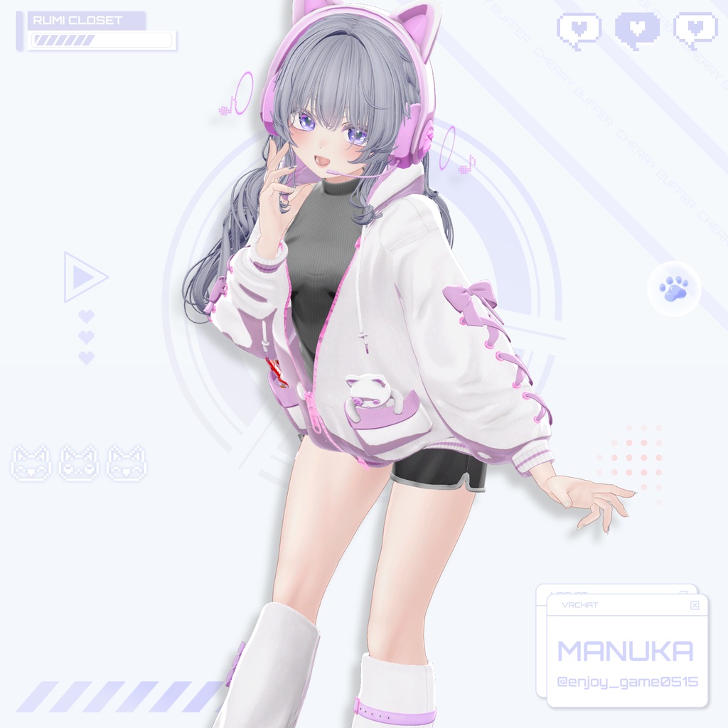 【セール中】【15アバター対応】 Cherry Buffer 【VRChat想定】