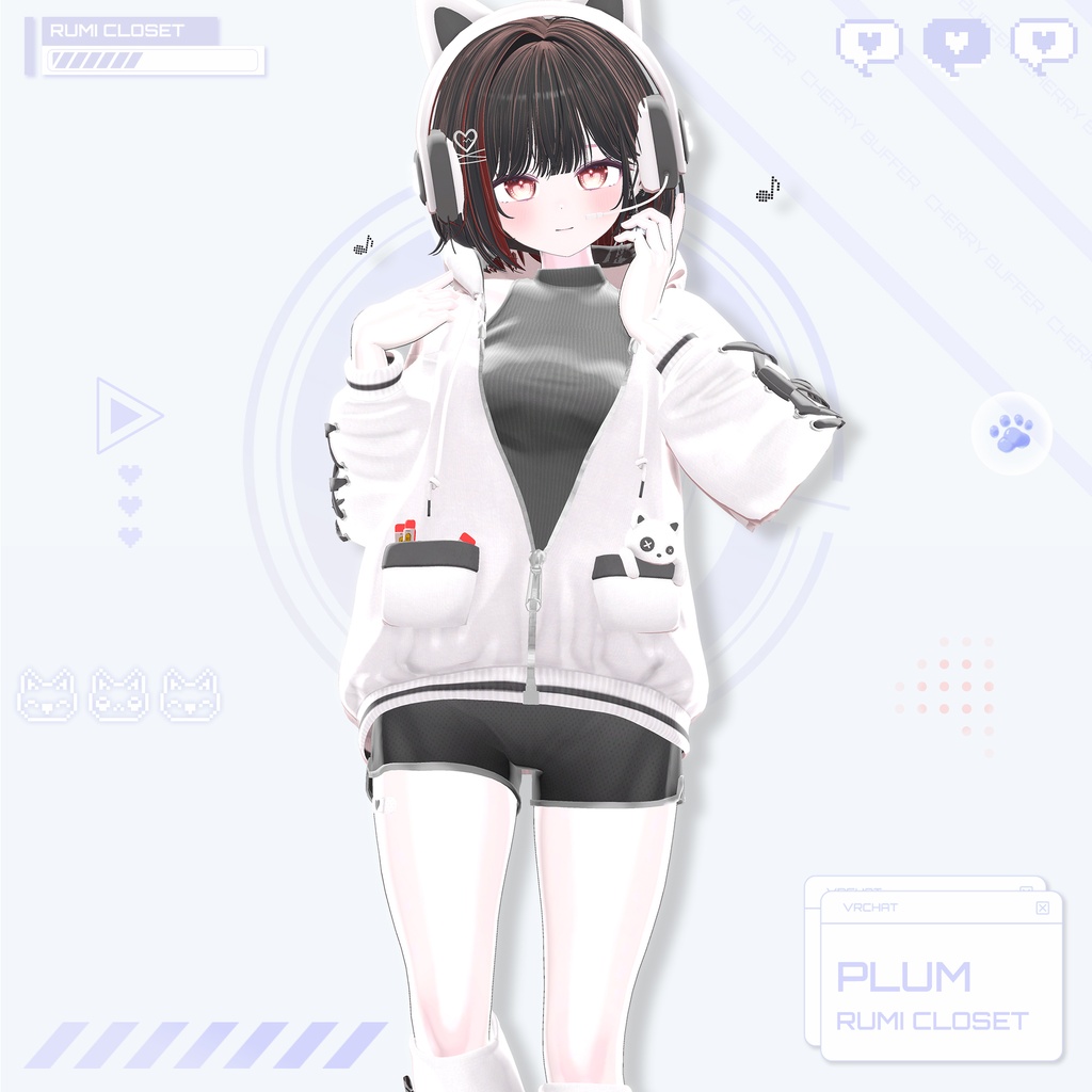 【セール中】【15アバター対応】 Cherry Buffer 【VRChat想定】