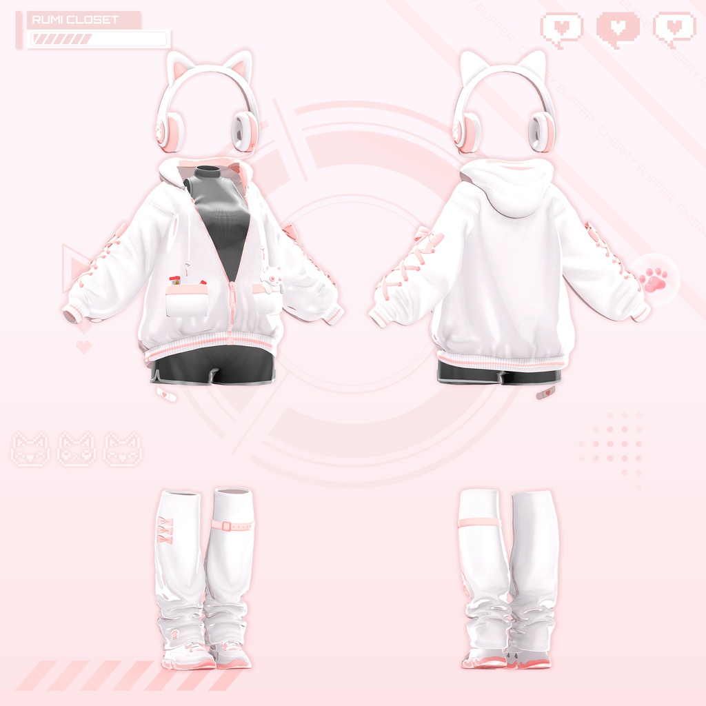 【セール中】【15アバター対応】 Cherry Buffer 【VRChat想定】