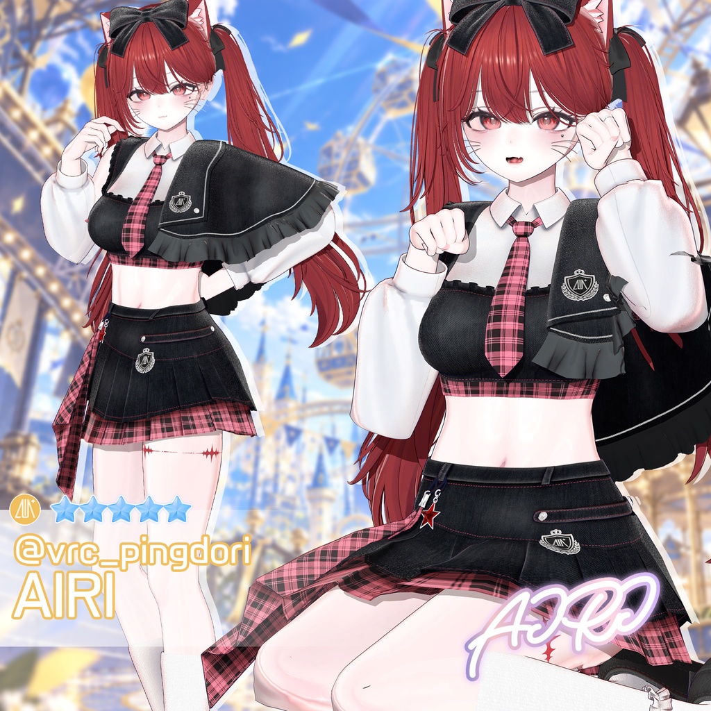 【セール中】【15アバター対応】 Encore Crest 【VRChat想定】