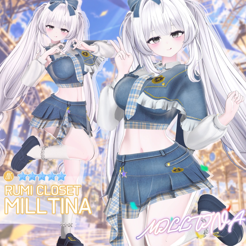 【セール中】【15アバター対応】 Encore Crest 【VRChat想定】