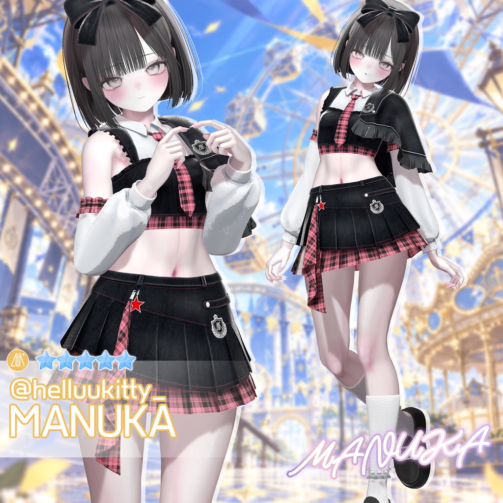 【セール中】【15アバター対応】 Encore Crest 【VRChat想定】