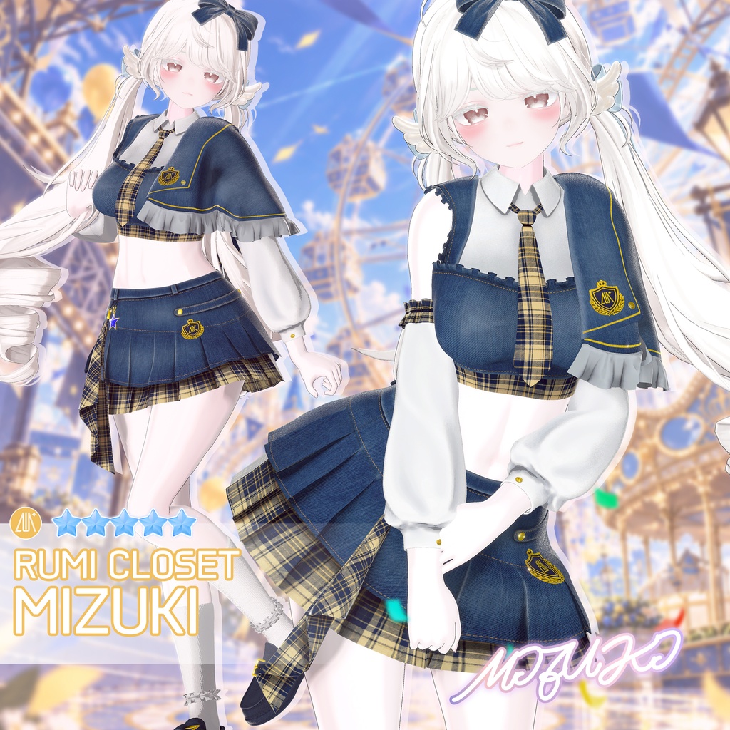 【セール中】【15アバター対応】 Encore Crest 【VRChat想定】