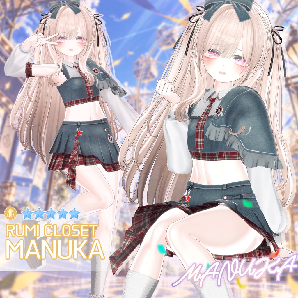 【セール中】【15アバター対応】 Encore Crest 【VRChat想定】