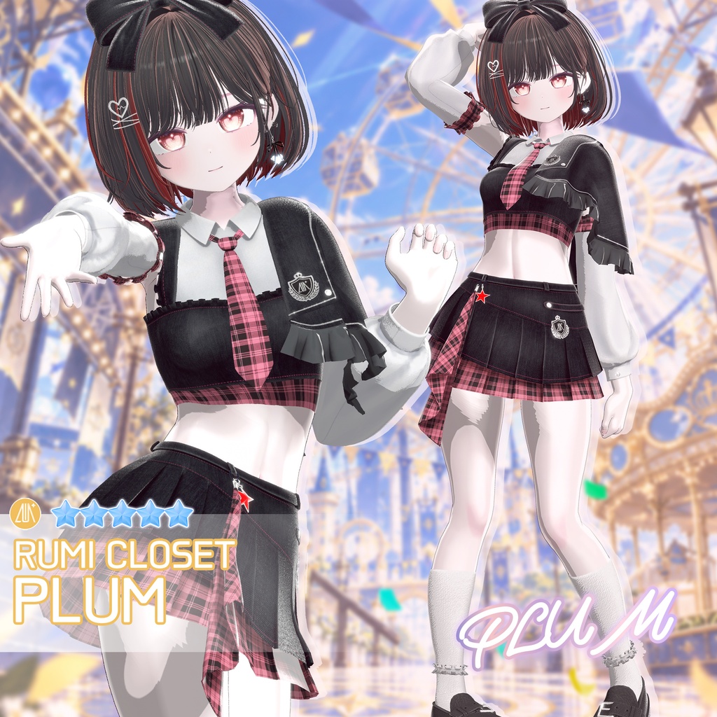 【セール中】【15アバター対応】 Encore Crest 【VRChat想定】