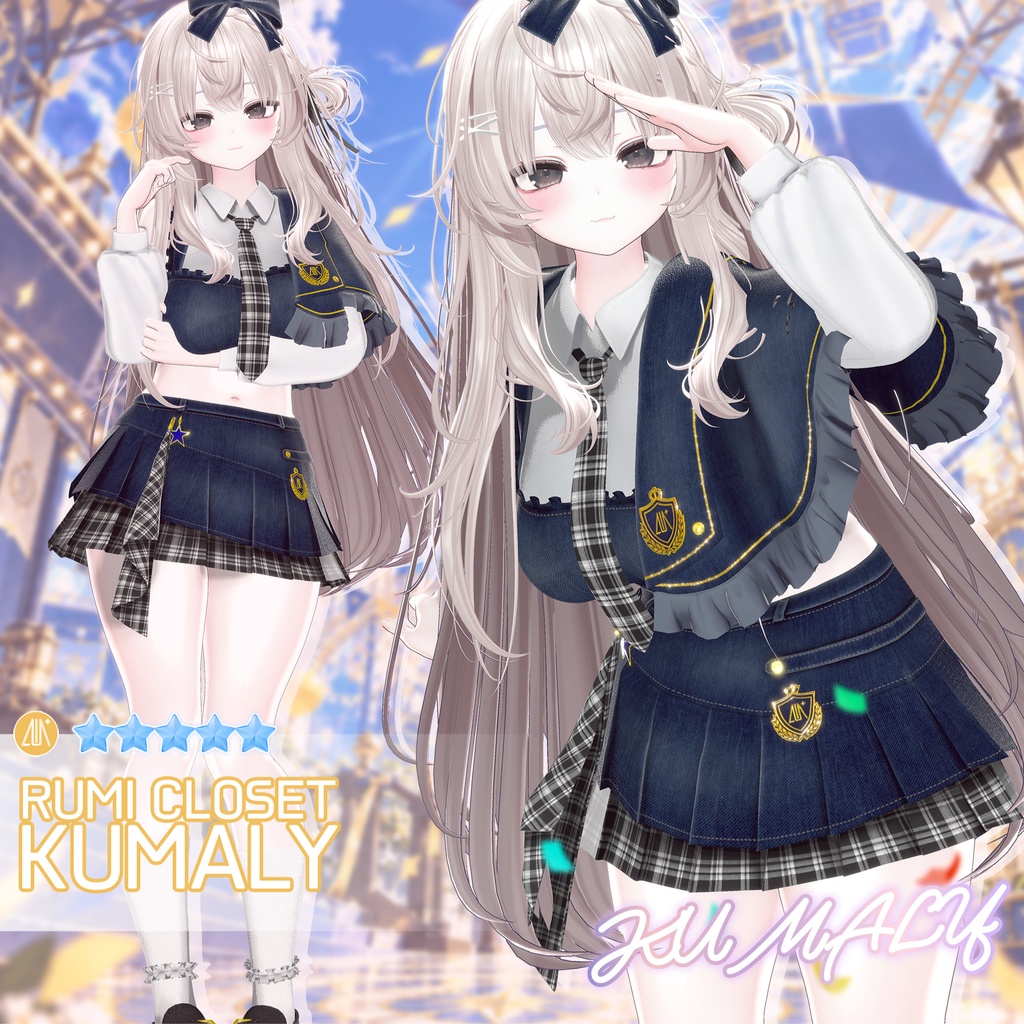 【セール中】【15アバター対応】 Encore Crest 【VRChat想定】