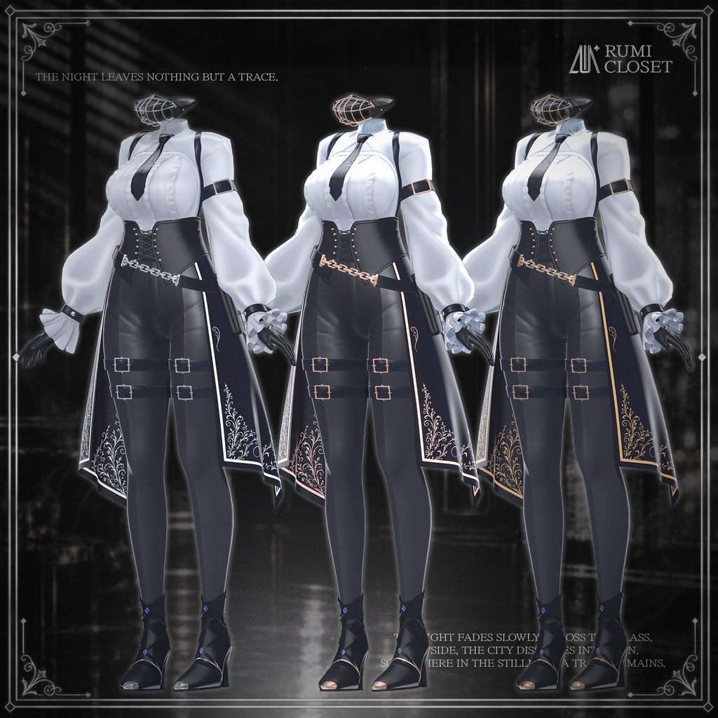 【セール中】【15アバター対応】 Noir Hound 【VRChat想定】