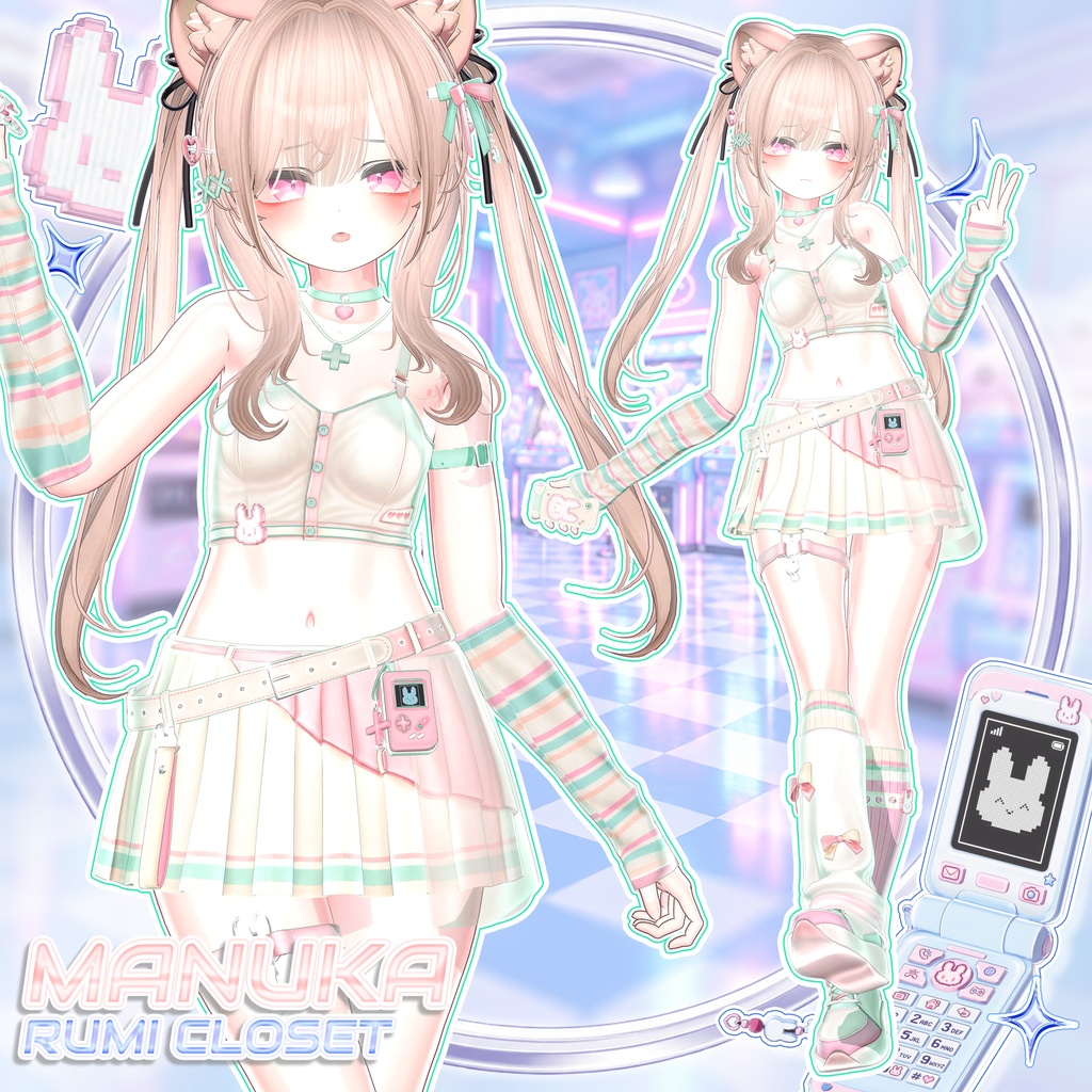 【SALE 中】【14アバター対応】 Sugary Arcade 【VRChat想定】