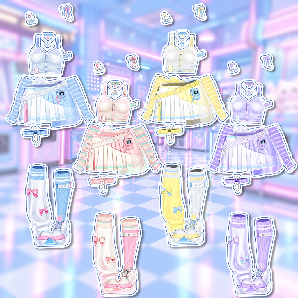【SALE 中】【14アバター対応】 Sugary Arcade 【VRChat想定】