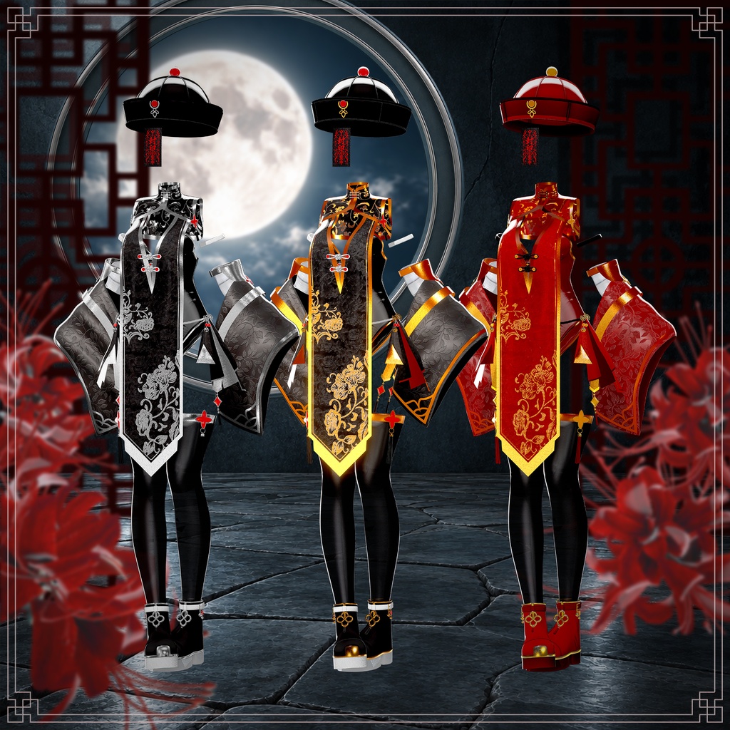【SALE中】【15アバター対応】 幽花-Yuuka- 【VRChat想定】