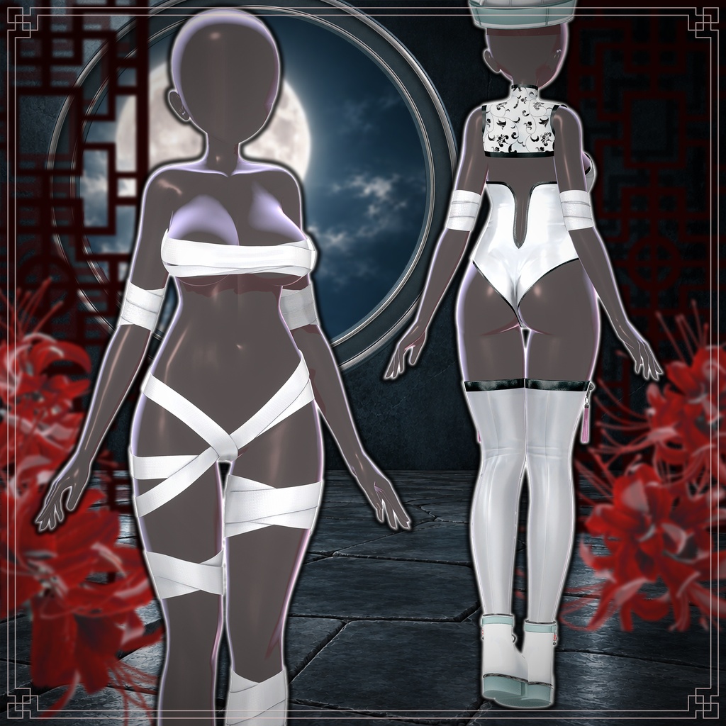 【SALE中】【15アバター対応】 幽花-Yuuka- 【VRChat想定】