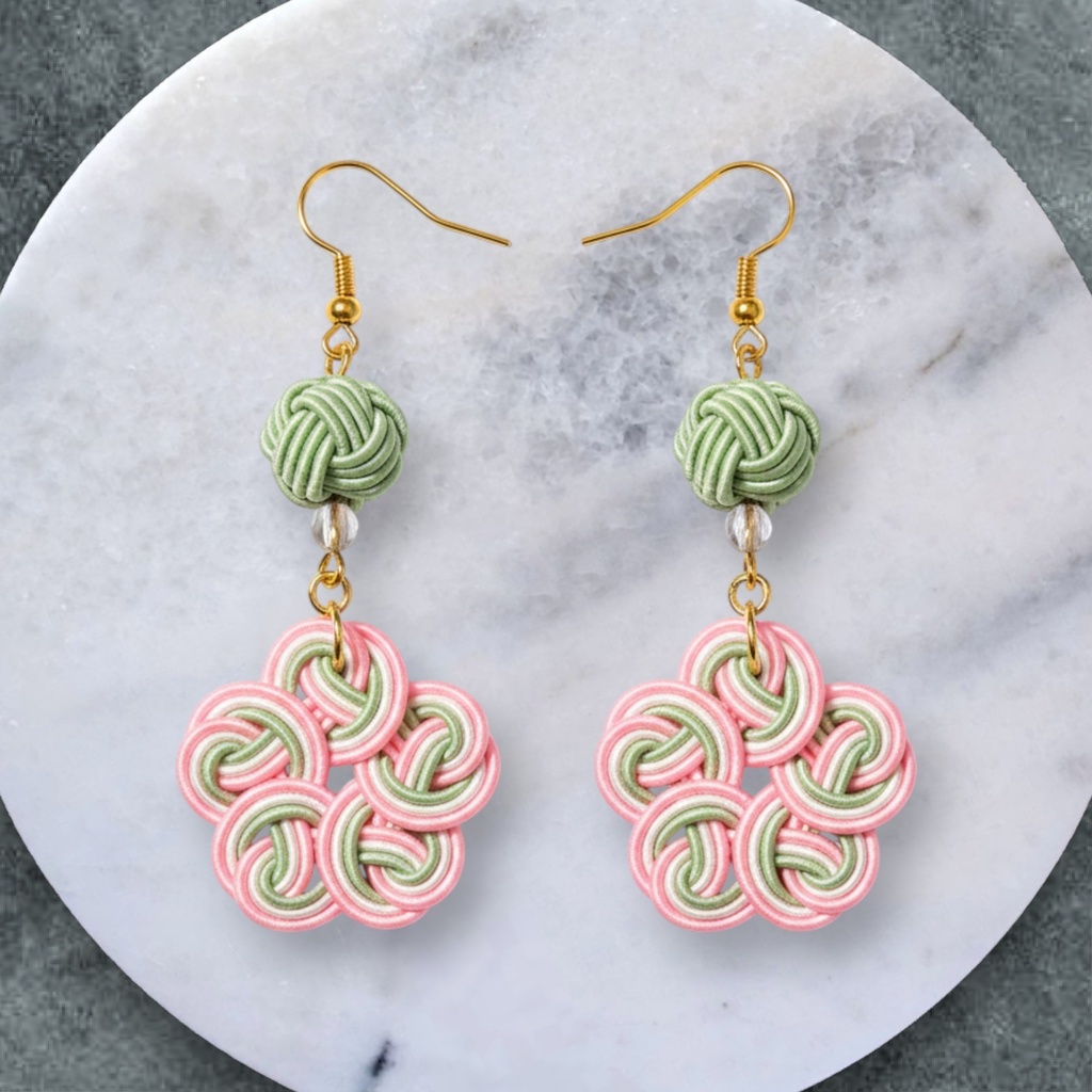 【水引】さくらピアス／セミオーダー