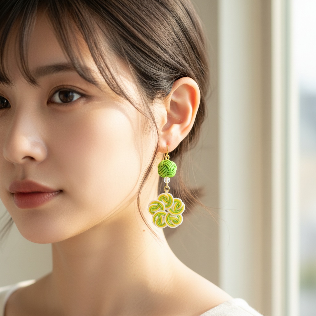 【水引】さくらピアス/セミオーダー