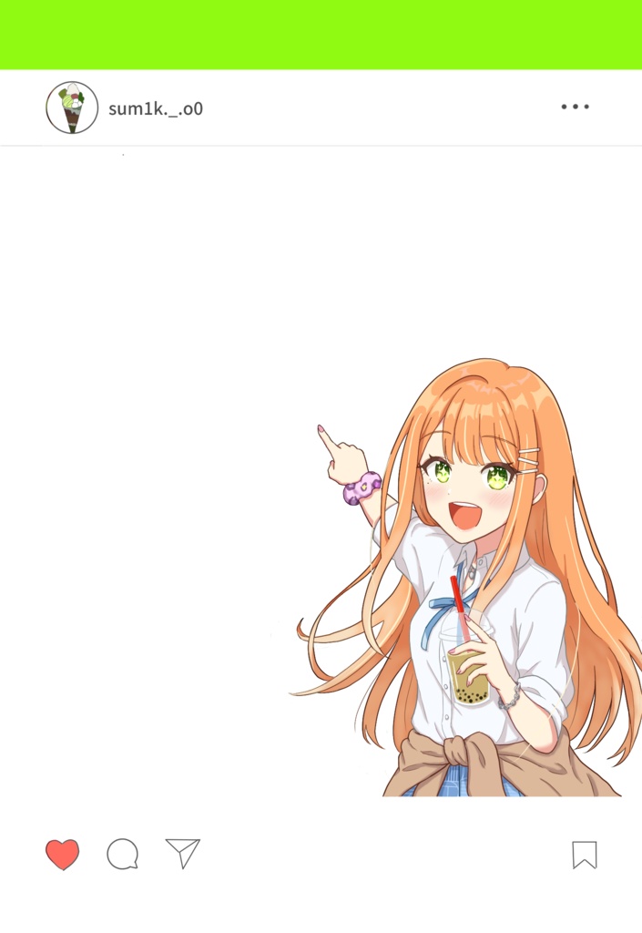 清夏とデートなう　クリアポストカード
