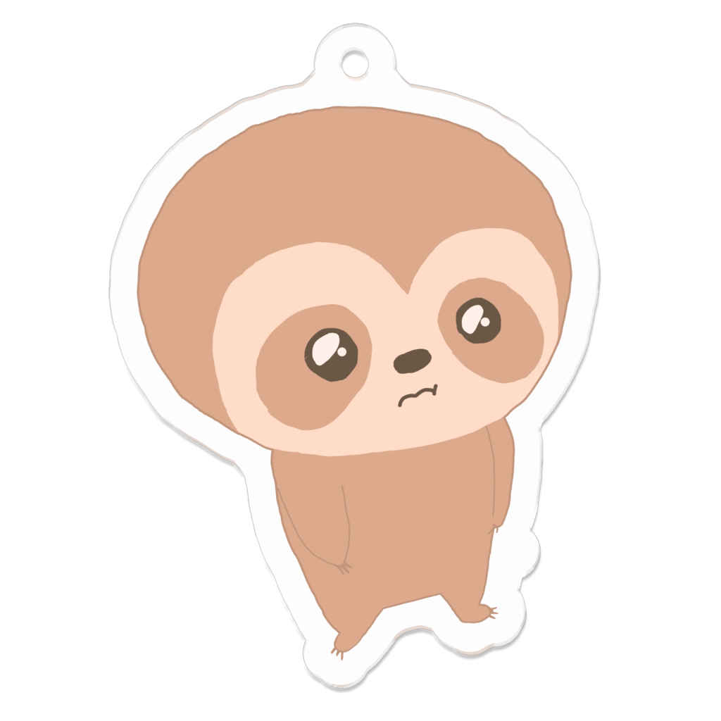 アクリルキーホルダー（ぴえん） nenekosloth BOOTH