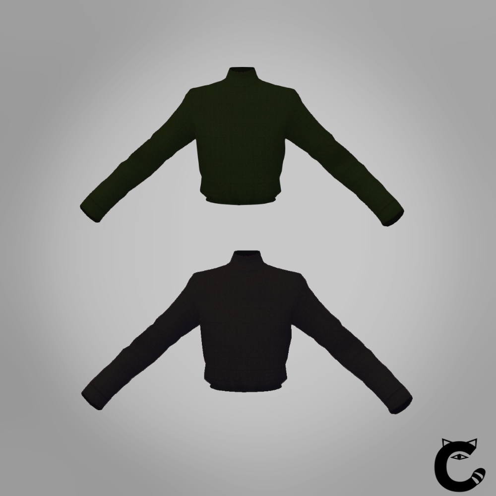 【VROIDテクスチャ】プレッピースタイルトップス(セーター)