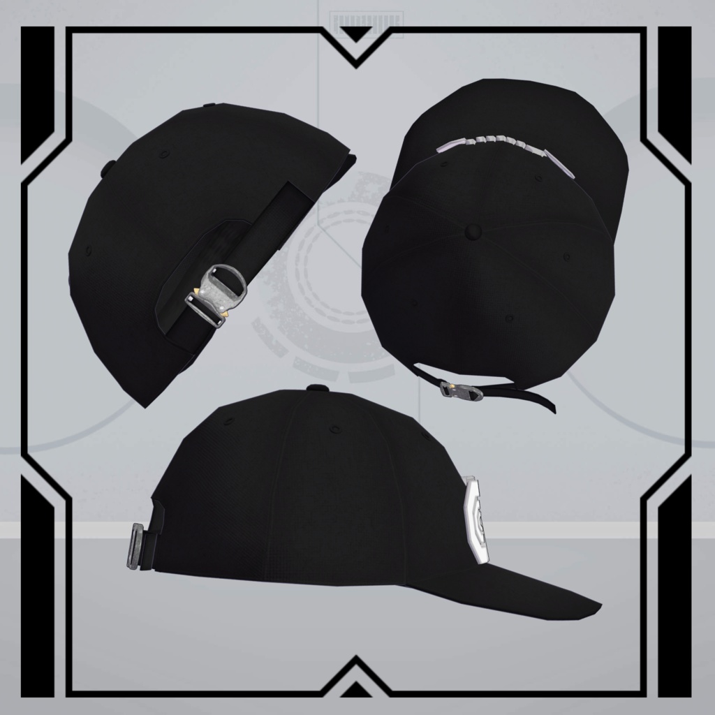 【VRChat想定帽子】NIKU Cap【形調整シェイプキー有り】