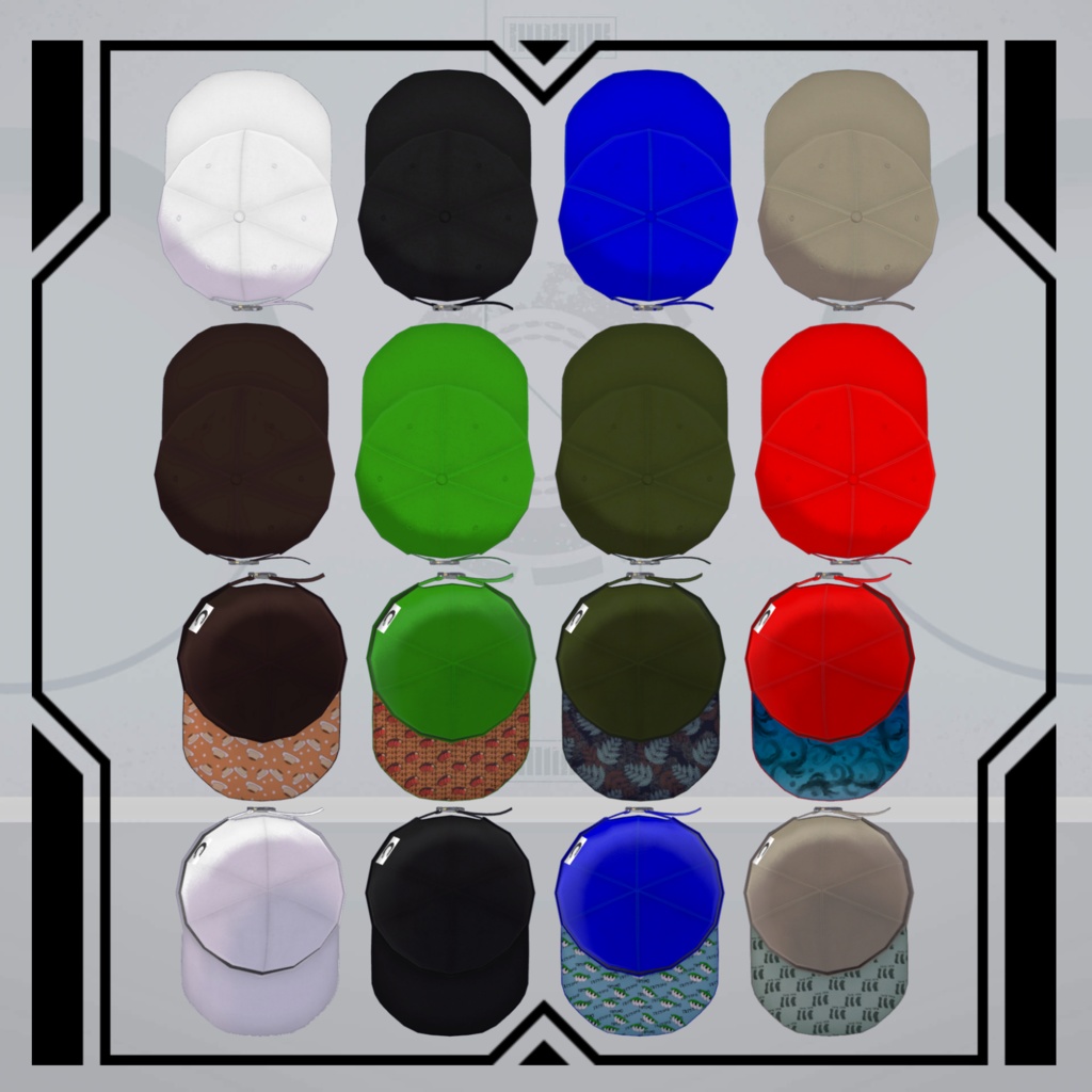 【VRChat想定帽子】NIKU Cap【形調整シェイプキー有り】