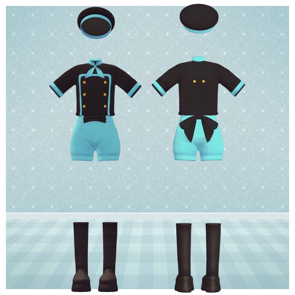 【VRC想定衣装】Dreamin Boy -どり~みんぼ~い 夢見る少年衣装セット【複数アバター対応】