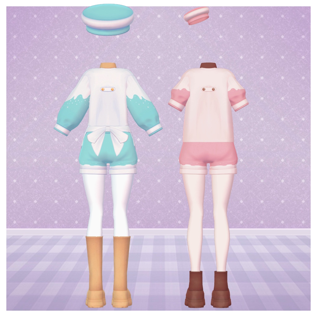 【VRC想定衣装】Dreamin Boy -どり~みんぼ~い 夢見る少年衣装セット【リーファ/ルーナリット専用/胸小のみ対応】