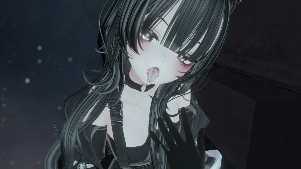 【萌専用】スプリットタン&ピアス【Modular Avatar対応/リップシンク同期】