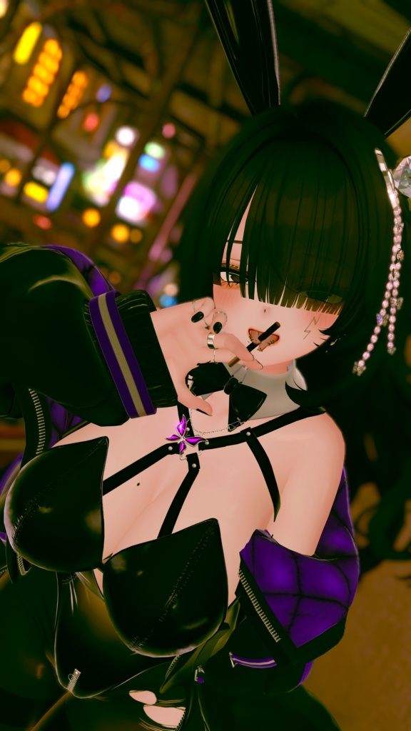 【萌専用】スプリットタン&ピアス【Modular Avatar対応/リップシンク同期】