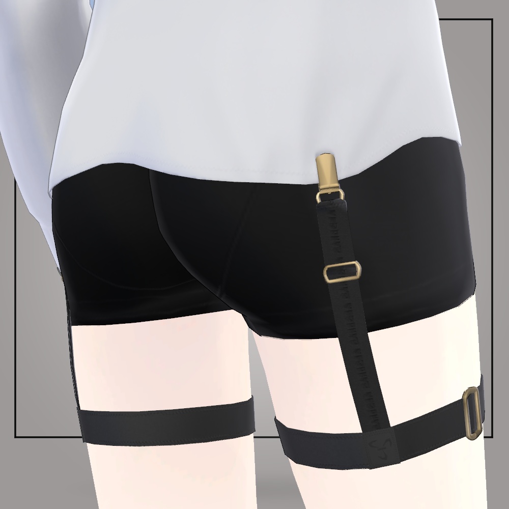 【VRC想定衣装】シャツガーター&バニーボーイ【#PlusHead +Head対応】