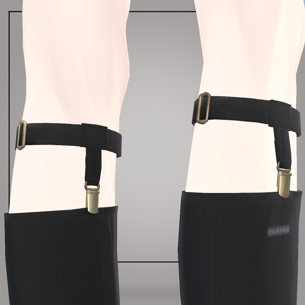 【VRC想定衣装】シャツガーター&バニーボーイ【#PlusHead +Head対応】