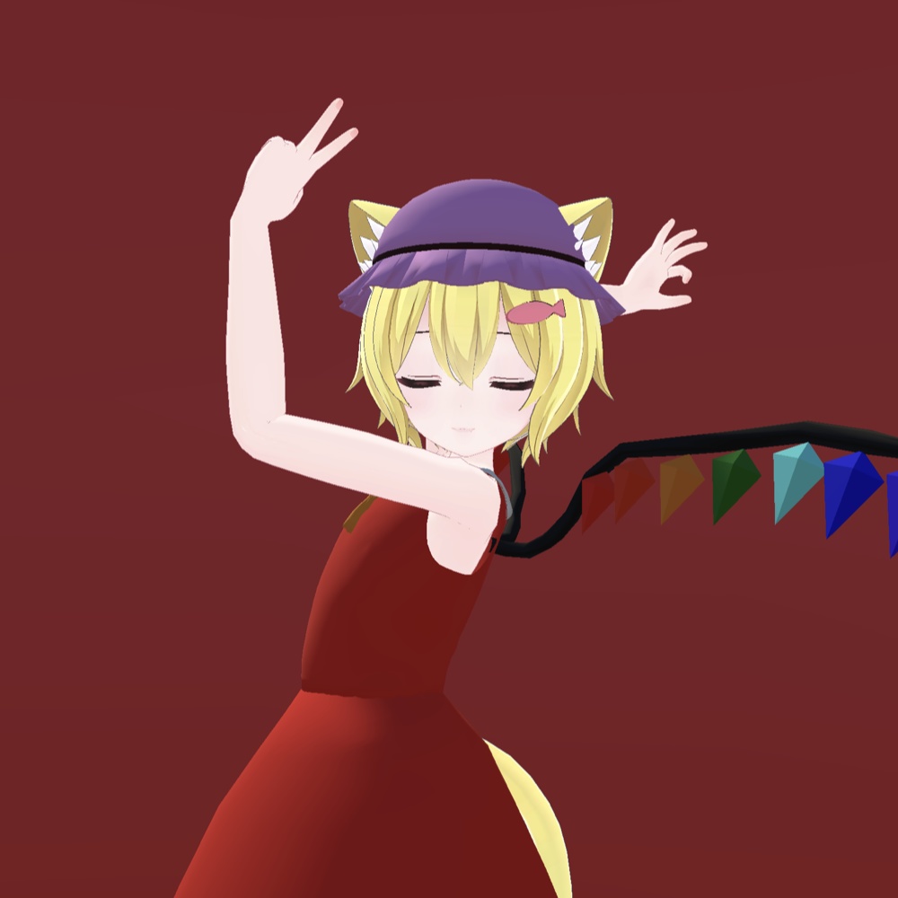 【VRChat想定・東方】ラスクちゃん向けフランコスプレセット