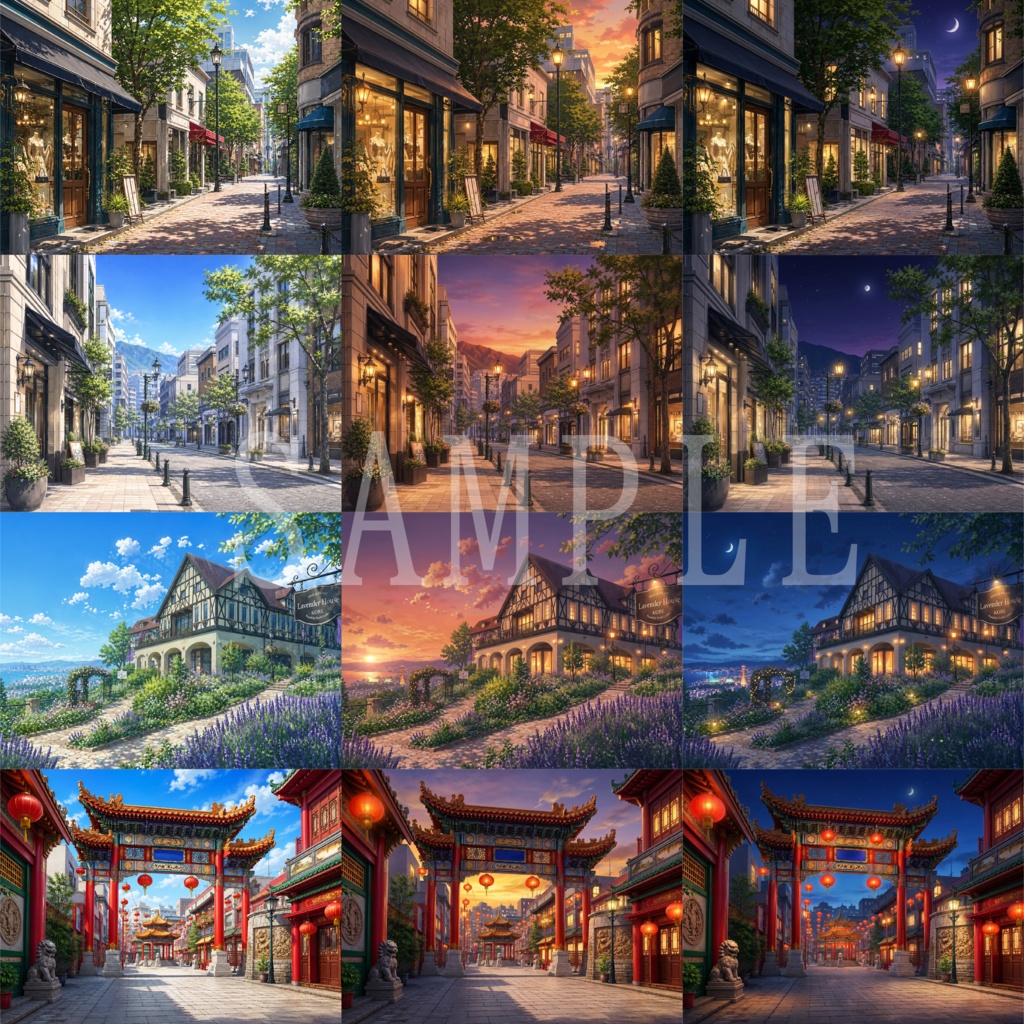 神戸背景イラスト画像素材集