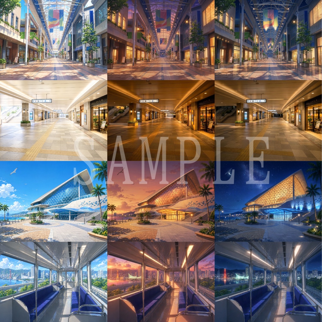 神戸背景イラスト画像素材集