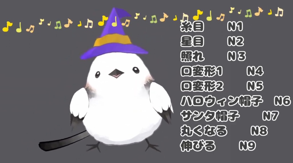 【VTS対応】よくしゃべるシマエナガちゃん【汎用モデル】【アップデート】