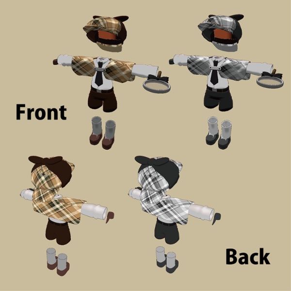 【キプフェル対応】なりきり名探偵セット/Great Detective Set【ギミック付き】