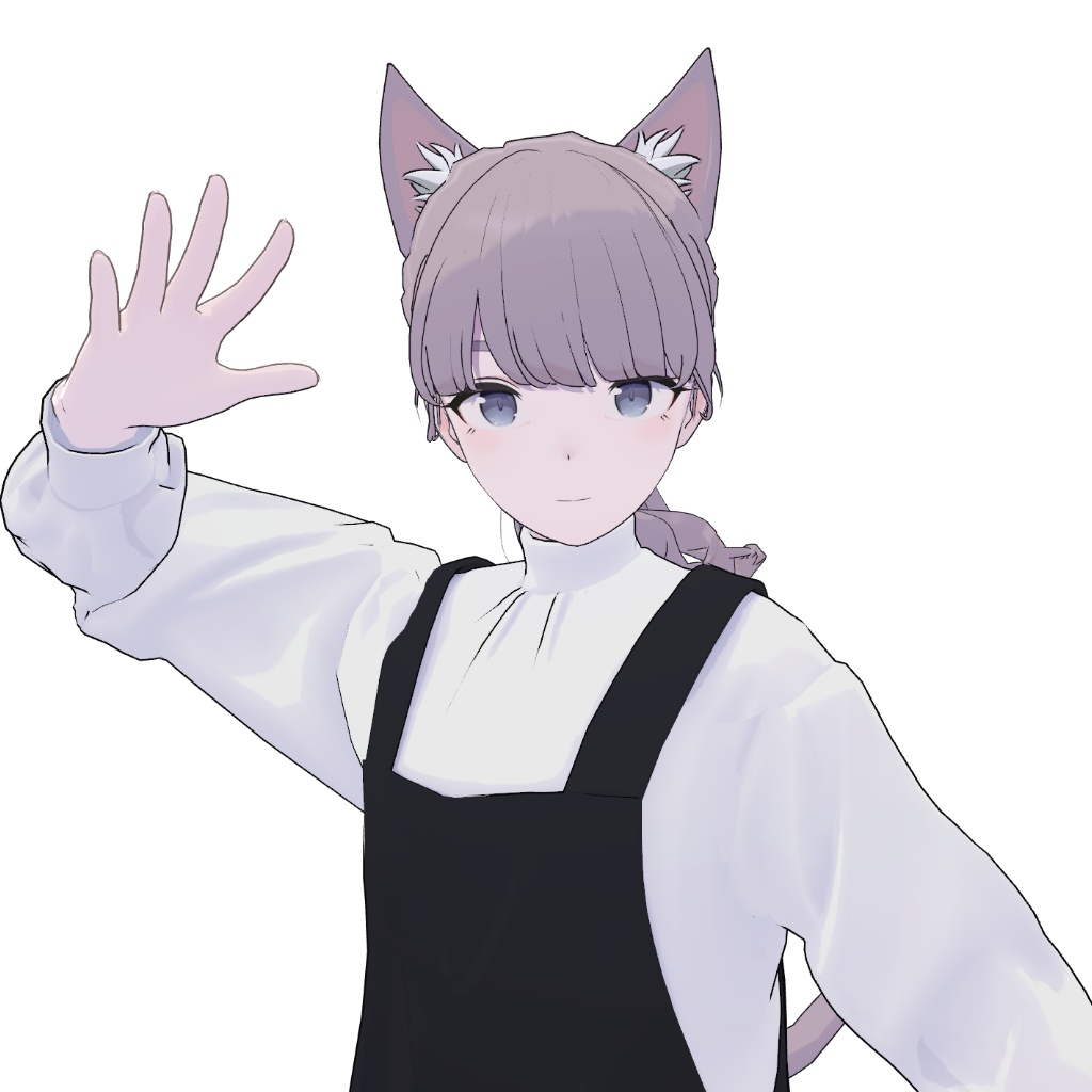 【Lapwing専用】うごく猫耳&しっぽ【色変え簡単】