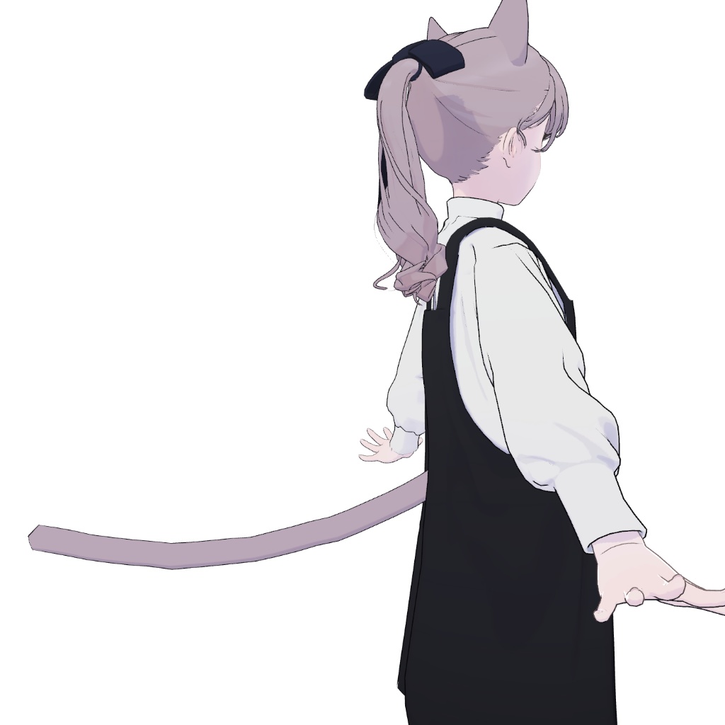 【Lapwing専用】うごく猫耳&しっぽ【色変え簡単】