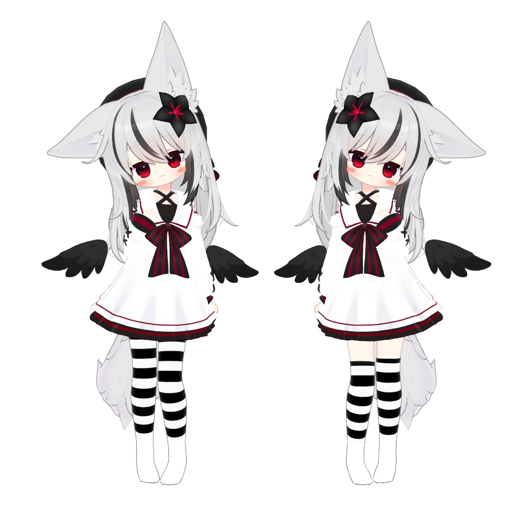 【複数アバター対応】ニーソックス&サイハイソックス【色変え簡単】