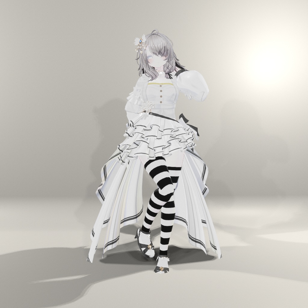 【8アバター対応】ニーソックス&サイハイソックス【色変え簡単】