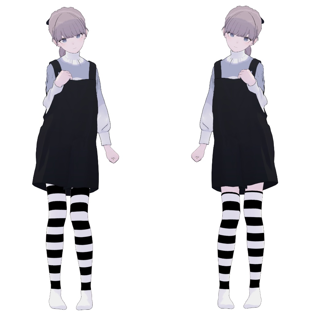 【8アバター対応】ニーソックス&サイハイソックス【色変え簡単】