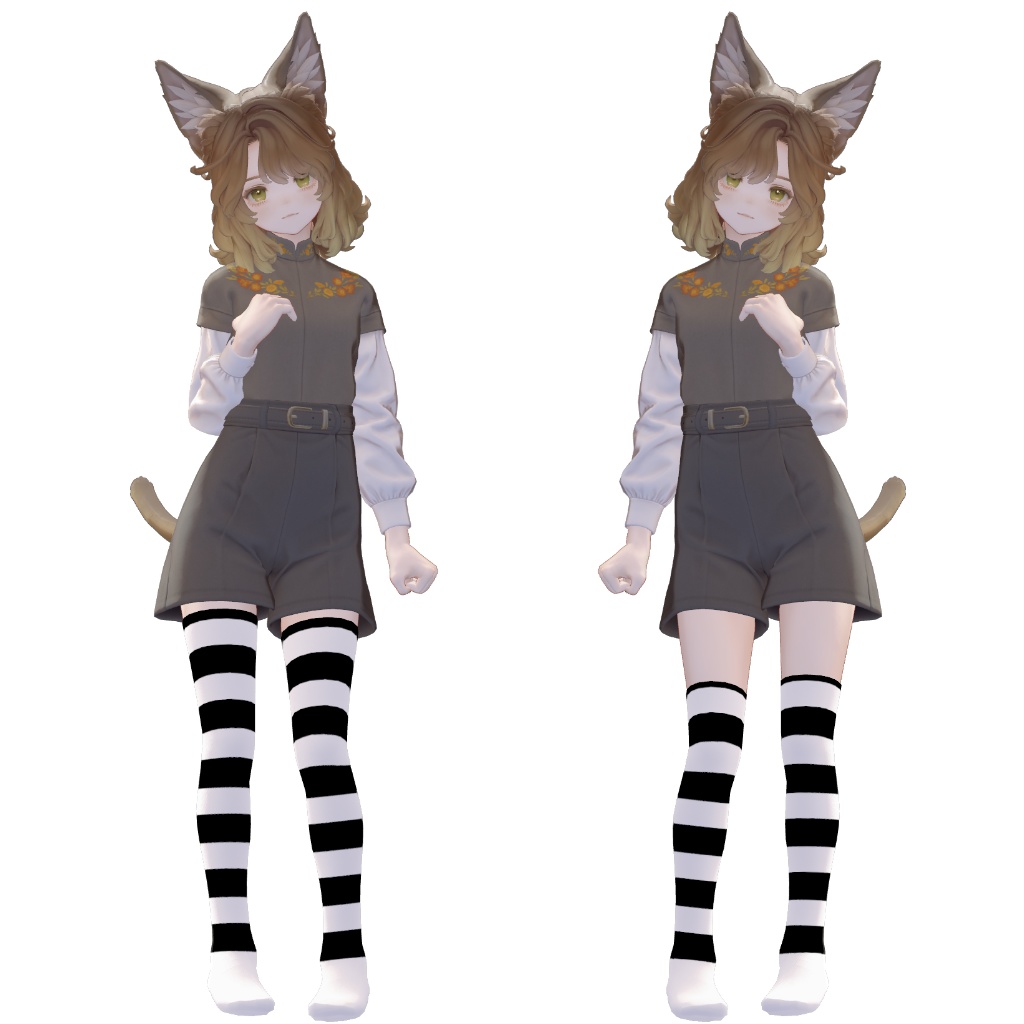 【8アバター対応】ニーソックス&サイハイソックス【色変え簡単】