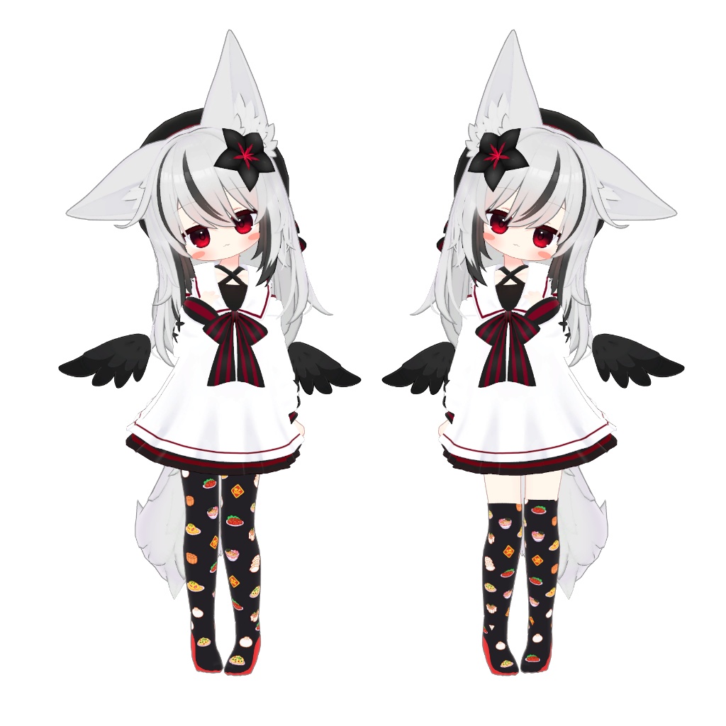 【複数アバター対応】ニーソックス&サイハイソックス【色変え簡単】