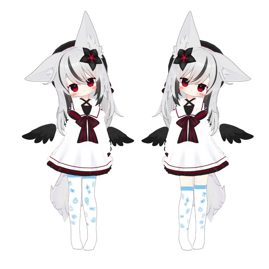 【複数アバター対応】ニーソックス&サイハイソックス【色変え簡単】