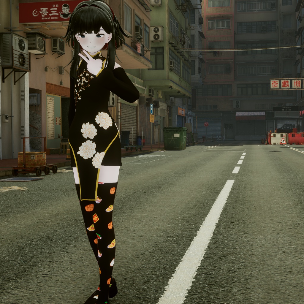 【8アバター対応】ニーソックス&サイハイソックス【色変え簡単】