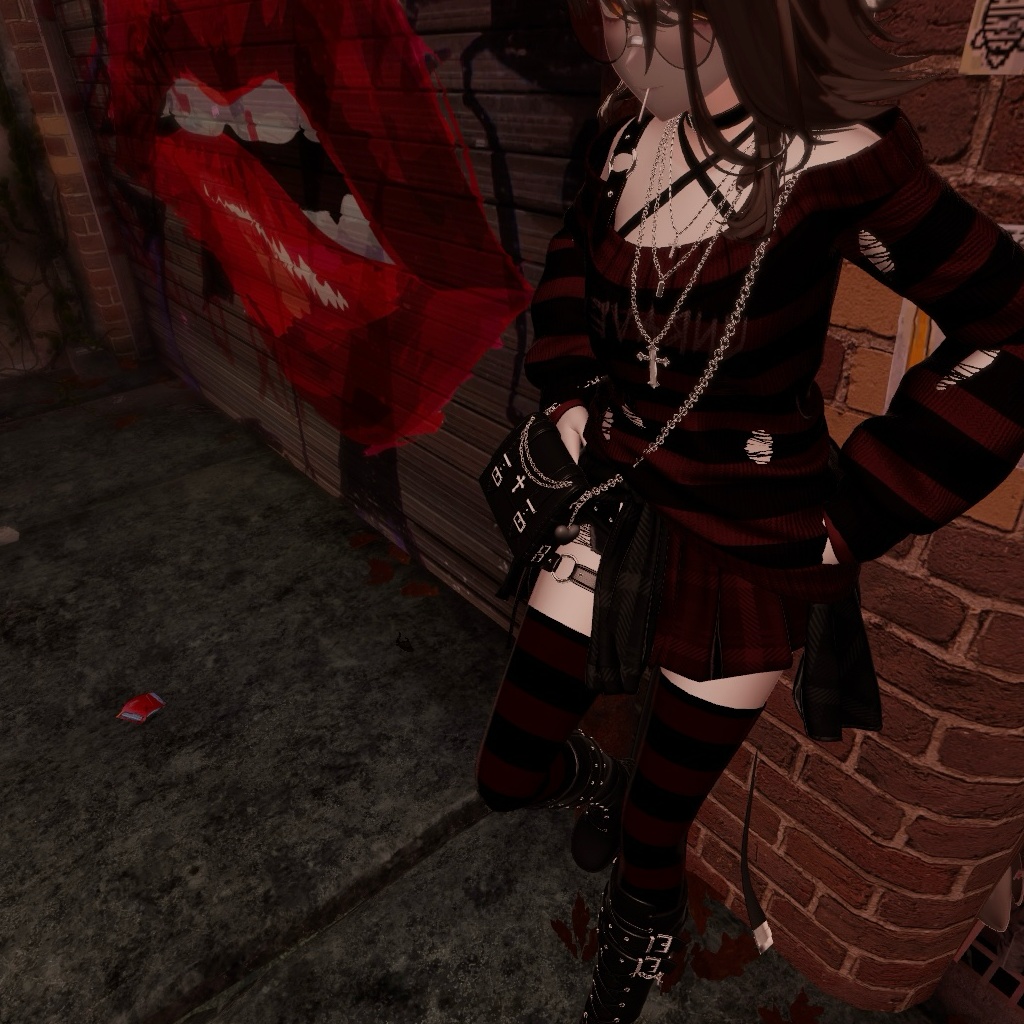 【8アバター対応】ニーソックス&サイハイソックス【色変え簡単】