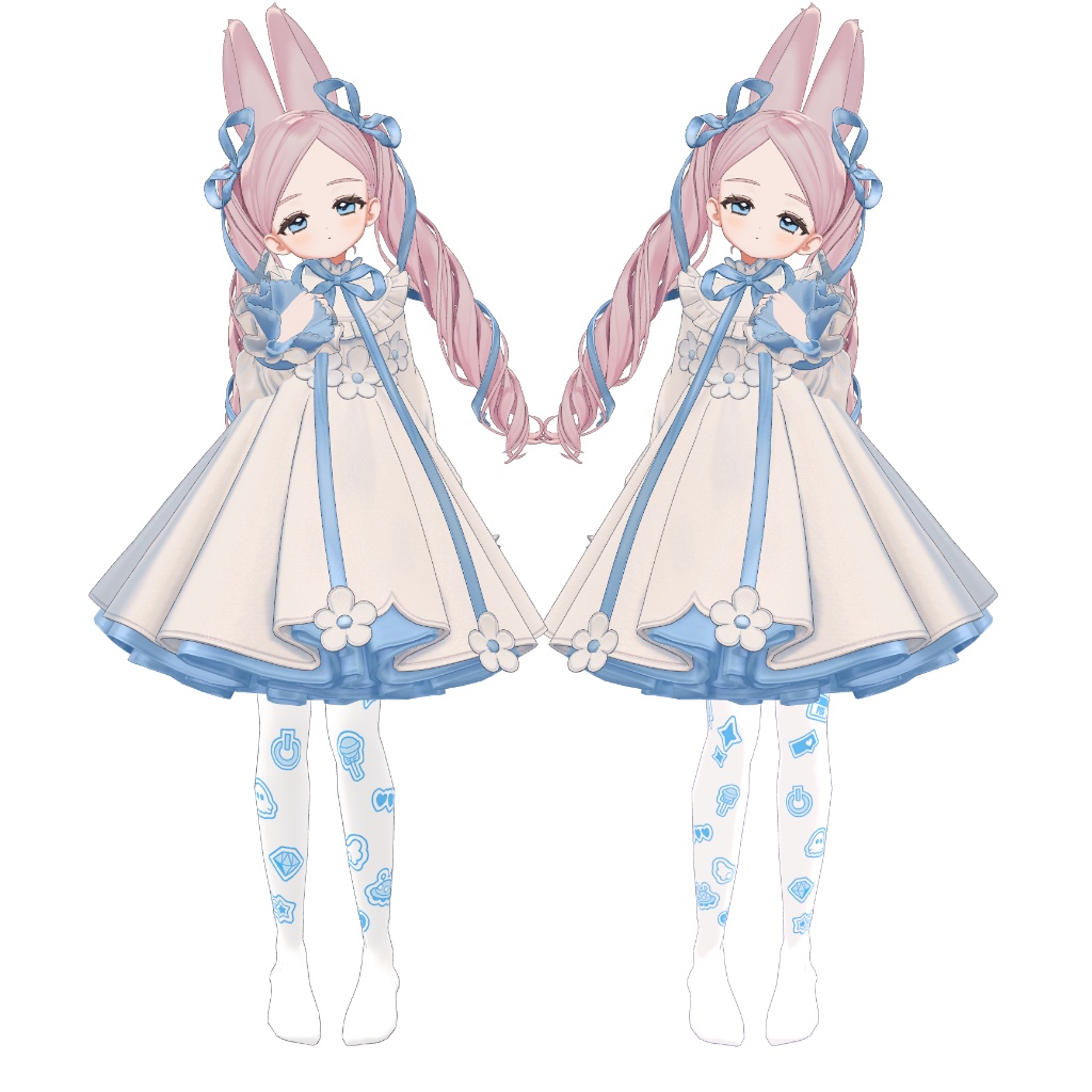 【複数アバター対応】ニーソックス&サイハイソックス【色変え簡単】