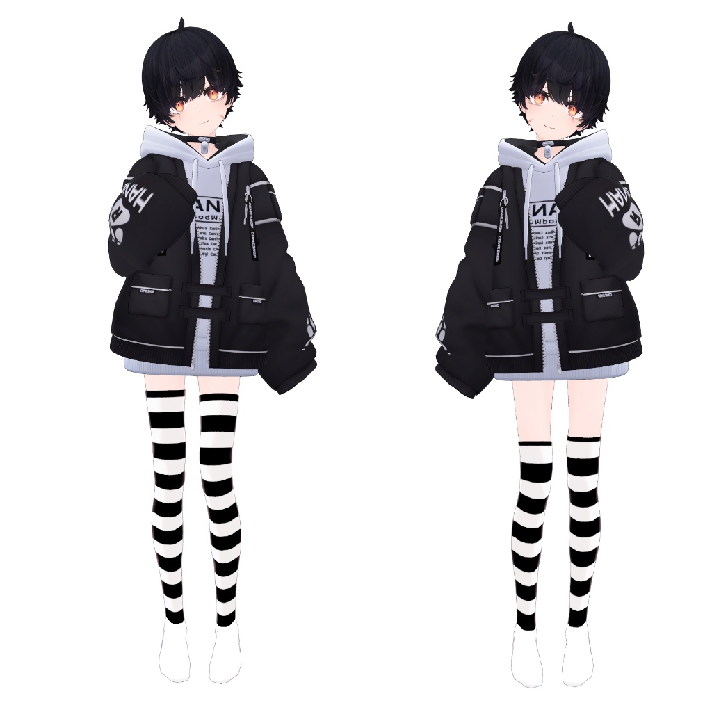 【8アバター対応】ニーソックス&サイハイソックス【色変え簡単】